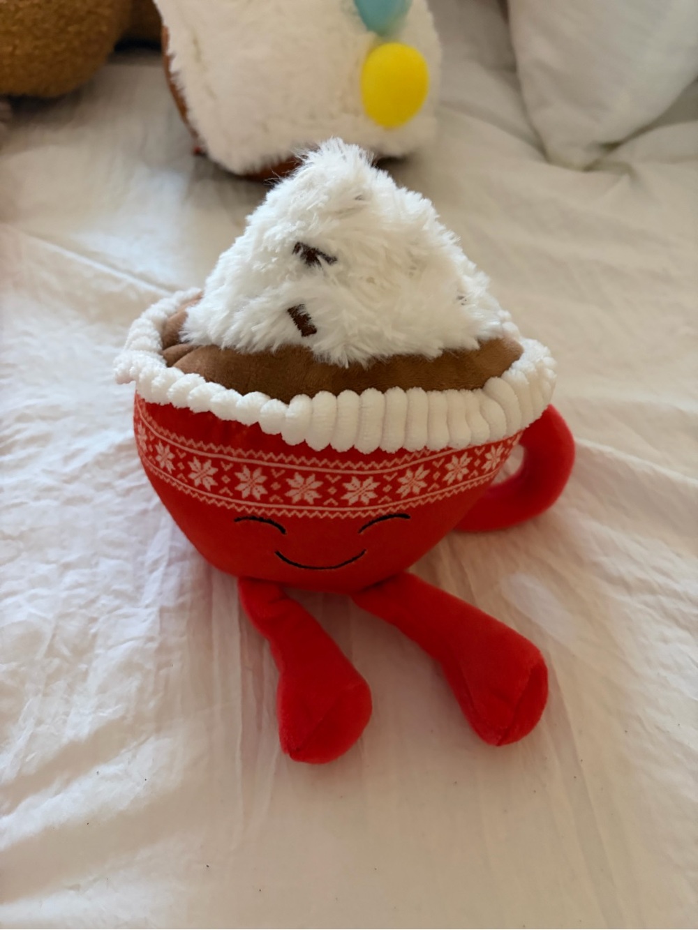 Target Red Holiday Hot Cocoa Plush Accent Pillow